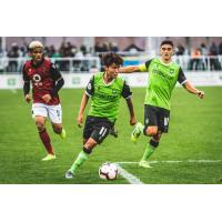 York9 FC midfielder Emilio Estevez