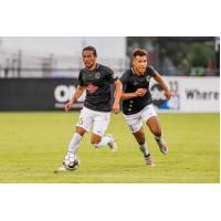 Birmingham Legion FC midfielder Daigo Kobayashi (left)