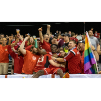 Richmond Kickers fans celebrate with the team