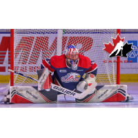 Saginaw Spirit goaltender Tristian Lennox