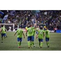 Seattle Sounders FC during the 2019 home opener