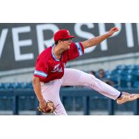 Fordham's Garrett Crowley on the mound for the Tulsa Drillers