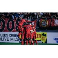 Phoenix Rising FC celebrates a goal