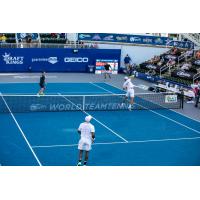 Washington Kastles Marcelo Arevalo and Nick Monroe battle the New York Empire