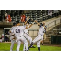 Somerset Patriots celebrate baseball's return