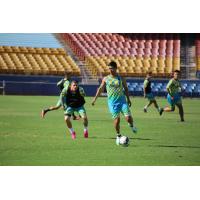 Raul Mendiola in training with Las Vegas Lights FC