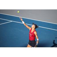 Bernarda Pera serving for the Washington Kastles