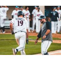 Nate Rombach of the St. Cloud Rox rounds the bases