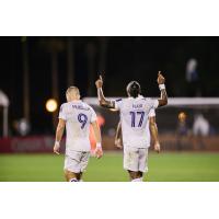 Nani reacts after one of his goals for Orlando City SC vs. Minnesota United at the MLS Is Back Tournament