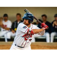 Luke Roskam of the St. Cloud Rox at bat