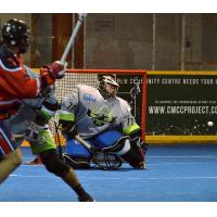 Goaltender Lukas Coote with the Whitby Steelhawks