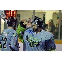 Goaltender Lukas Coote with the Whitby Steelhawks