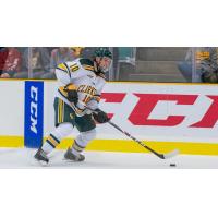 Defenseman Shane Kuzmeski with Clarkson University