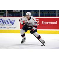 Robbie Holmes with the Regina Pats