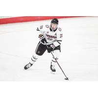 Defenseman Ryan Jones with the University of Nebraska-Omaha