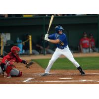 Logan Landon at bat for the Sioux Falls Canaries