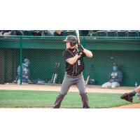 Milwaukee Milkmen outfielder Brett Vertigan at the plate