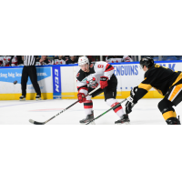 Binghamton Devils forward Alexander Holtz vs. the Wilkes-Barre/Scranton Penguins