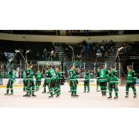 Texas Stars salute their fans following the home finale