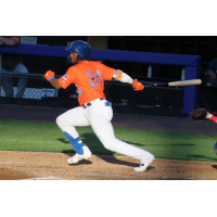 Khalil Lee had an RBI double on Thursday night for the Syracuse Mets