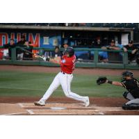 Cal Raleigh of the Tacoma Rainiers makes contact