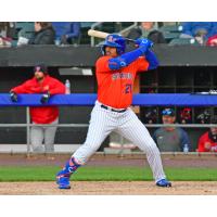 Nick Plummer of the Syracuse Mets tied a career high with five RBIs on Wednesday