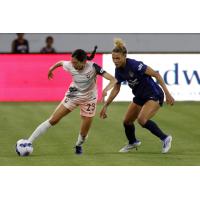 Angel City FC forward Christen Press vs. the Washington Spirit