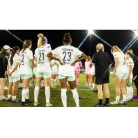 Racing Louisville FC huddle