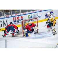 Springfield Thunderbirds goaltender Charlie Lindgren vs. the Wilkes-Barre/Scranton Penguins