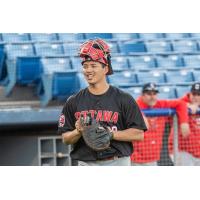 Ottawa Titans catcher Mitsuki Fukuda