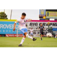 Las Vegas Lights FC with possession against the El Paso Locomotive