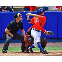 Jake Mangum tied a career high with four hits on Friday night for the Syracuse Mets