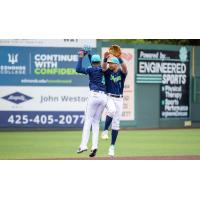 Noelvi Marte & Justin Lavey of the Everett AquaSox