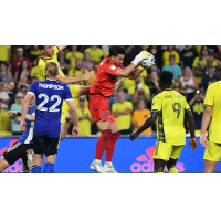 San Jose Earthquakes goalkeeper JT Marcinkowski makes a save against Nashville SC