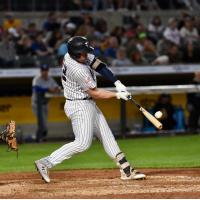 Josh Breaux homers for the Somerset Patriots