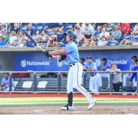 Griffin Conine of the Pensacola Blue Wahoos