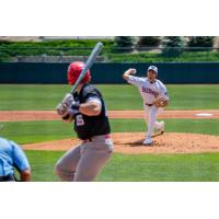 Lincoln Saltdogs pitcher Garett Delano delivers