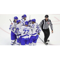 Wichita Thunder celebratory huddle