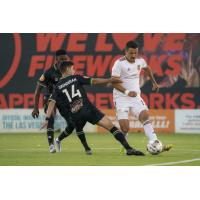 Las Vegas Lights FC midfielder Daron Iskenderian vs. Detroit City FC