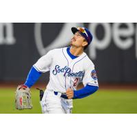 Corbin Carroll of the Amarillo Sod Poodles in action