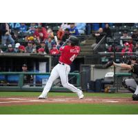 Jarred Kelenic of the Tacoma Rainiers at bat