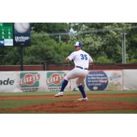 Evansville Otters' Austin Gossmann on the mound