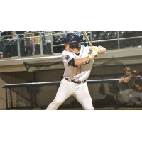 Evan Smith of the Fond du Lac Dock Spiders at bat