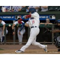 New York Boulders' David Vinsky at bat