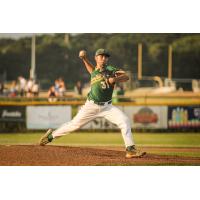 Sanford Mainers' Dalton Brown in action