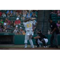 Kansas City Monarchs Alexis Olmeda at bat