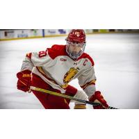 Forward Liam MacDougall with Ferris State University