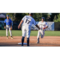 Nick Mitchell of the Fond Du Lac Dock Spiders in action