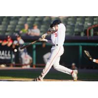 Tri-City ValleyCats' Trevor Damron at bat