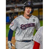 Somerset Patriots' Eric Wagaman After Hitting a Home Run